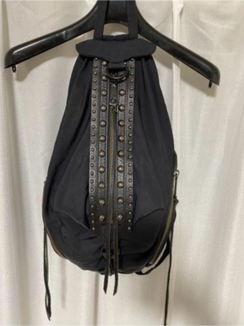 Rebecca Minkoff Black Studded Women’s Sling Bag backpack